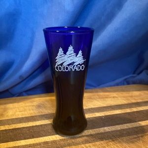 Colorado Blue Glass Shot glass